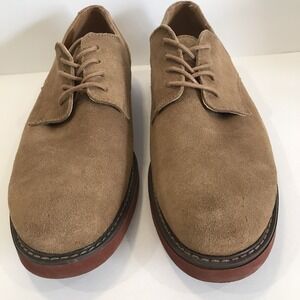 GBX‎ Faux suede tan mens Oxford tie up dress shoe size 9M